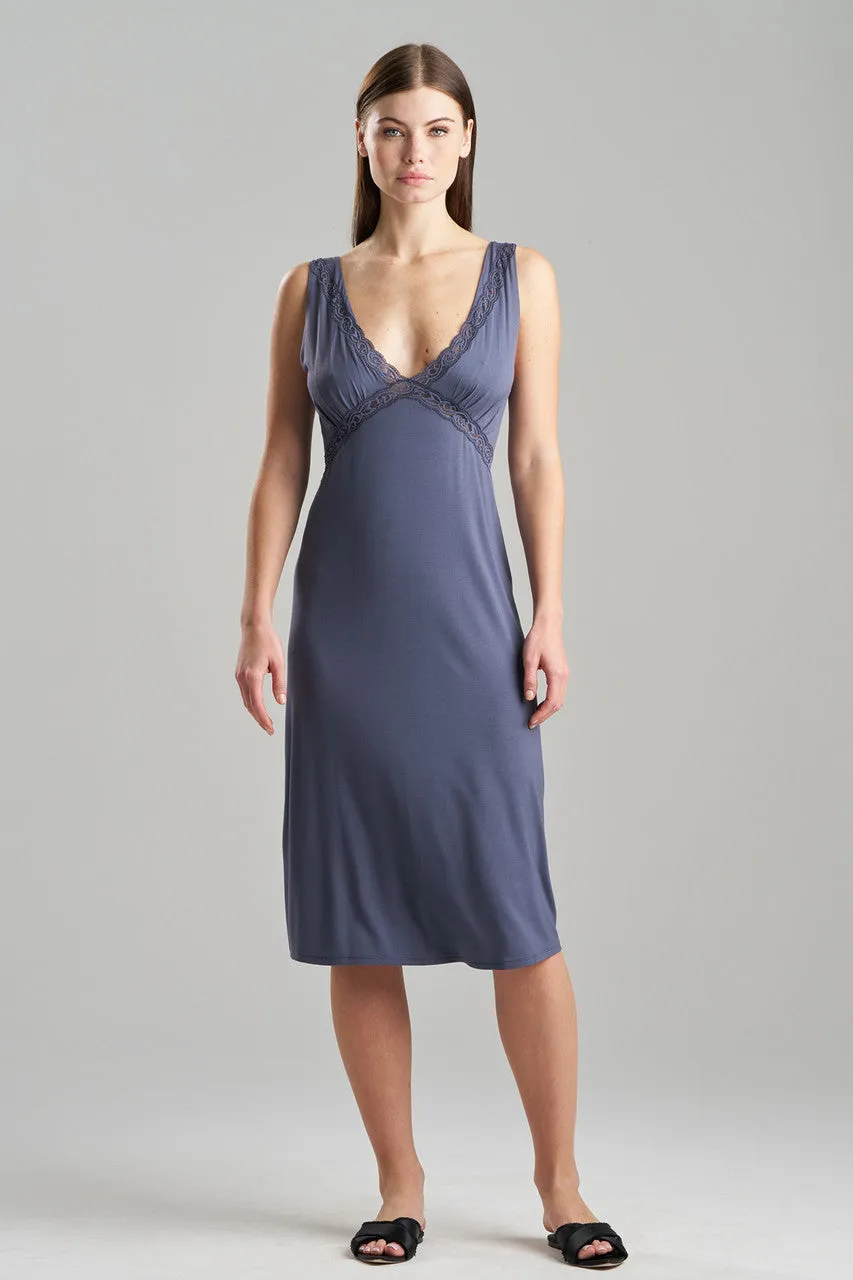 Feathers Essentials Lenzing™ Ecovero™ Viscose Lace Applique Slip Dress sold by Natori