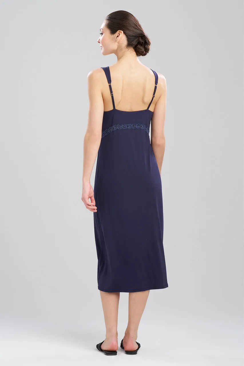 Feathers Essentials Lenzing™ Ecovero™ Viscose Lace Applique Slip Dress sold by Natori product image thumbnail 2
