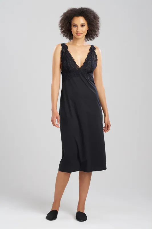 Bliss Harmony Lace V-Neck Slip Dress sold by Natori