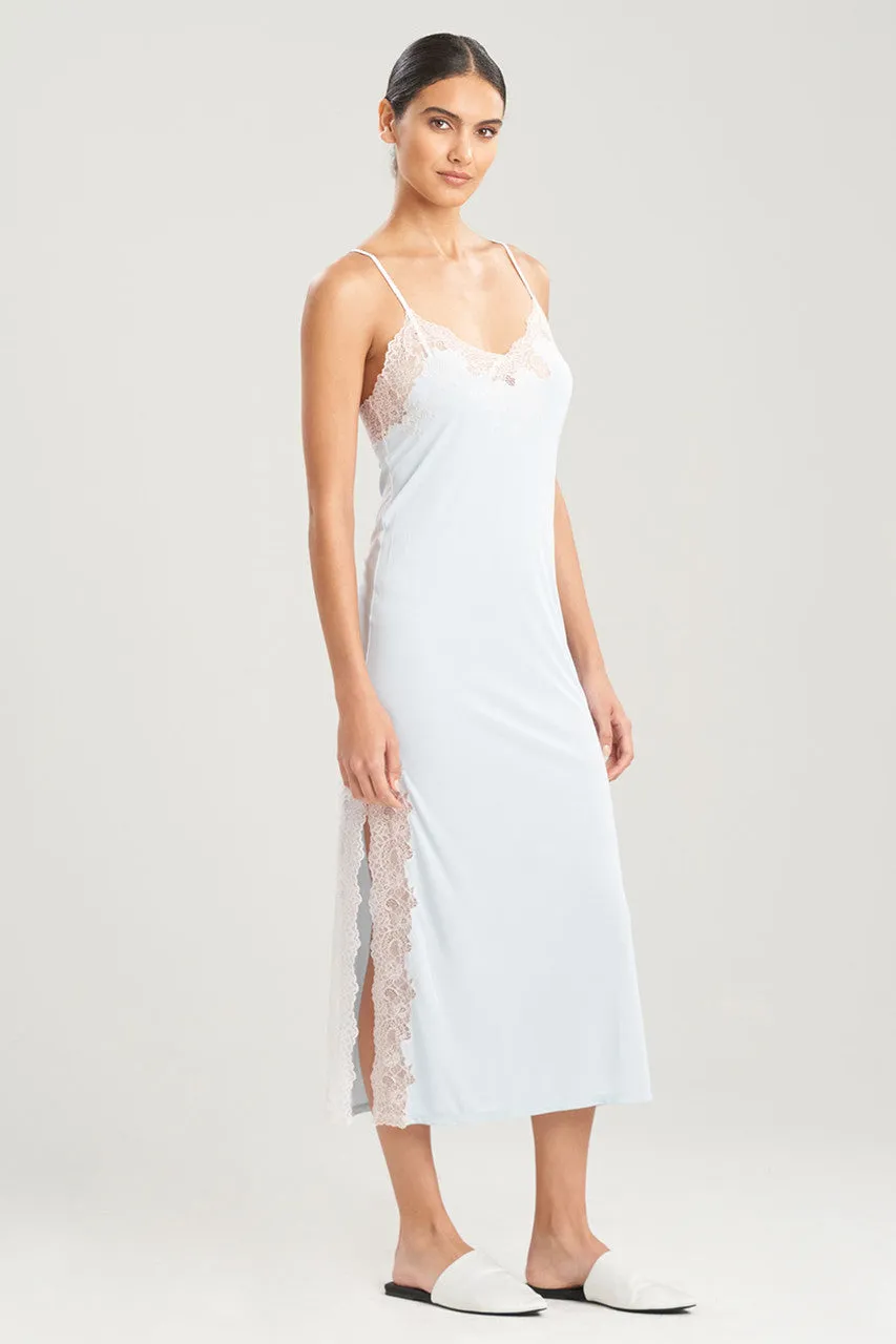 Enchant Lace Slit Slip Dress sold by Natori