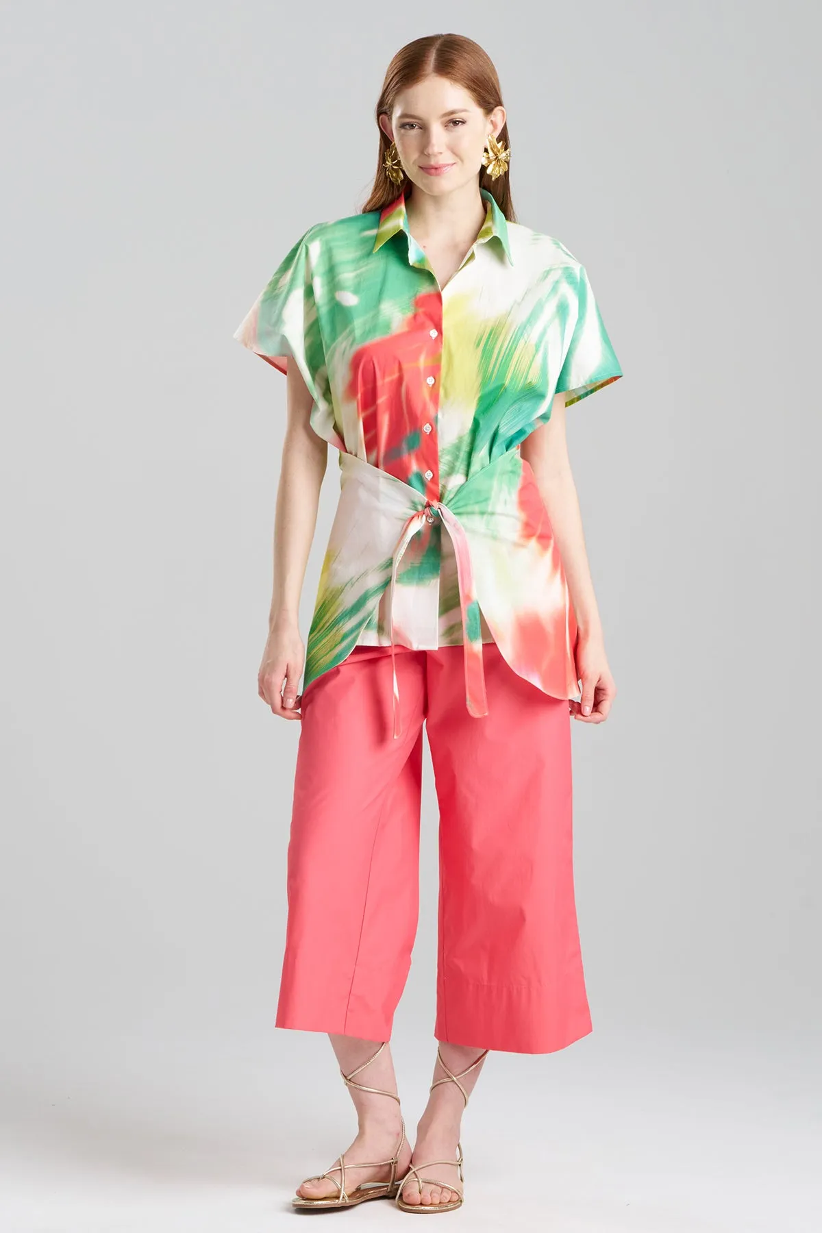 Usami Cotton Kimono Wrap Shirt sold by Natori product image thumbnail 2