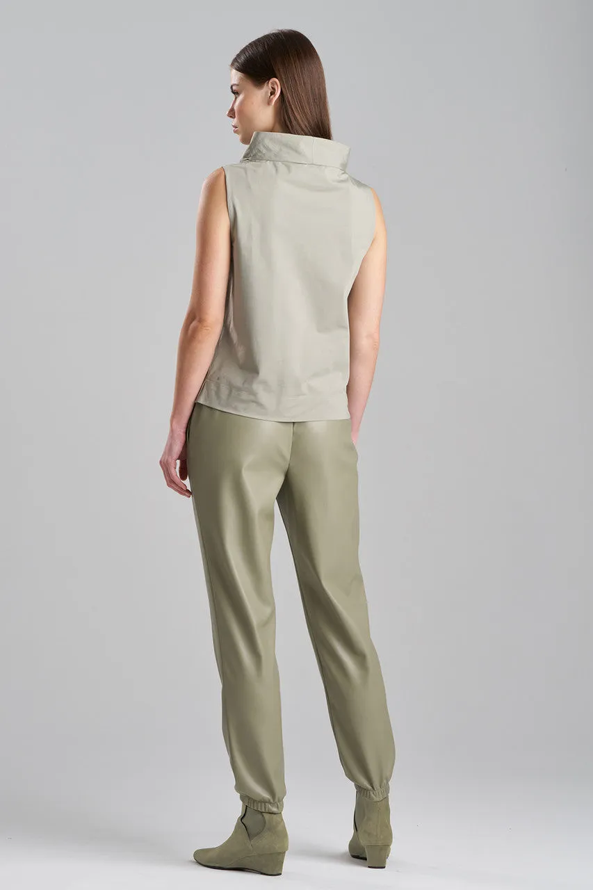 Tech Cotton Taffeta Funnel Neck Top sold by Natori product image thumbnail 3