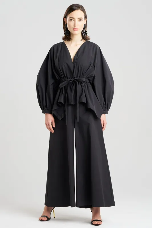 Tech Cotton Taffeta Voluminous Sleeve Jacket sold by Natori