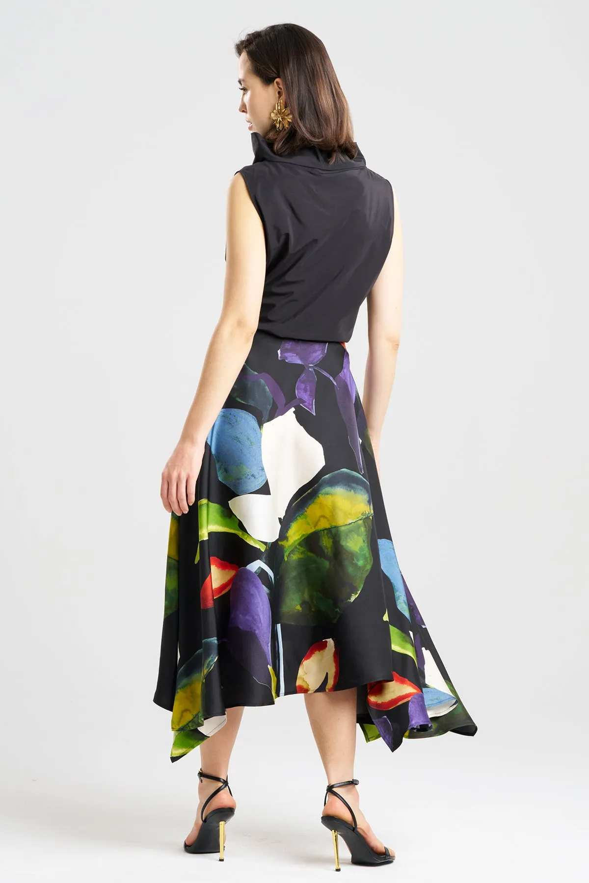 Yoru Silk Twill Origami Maxi Skirt sold by Natori product image thumbnail 2