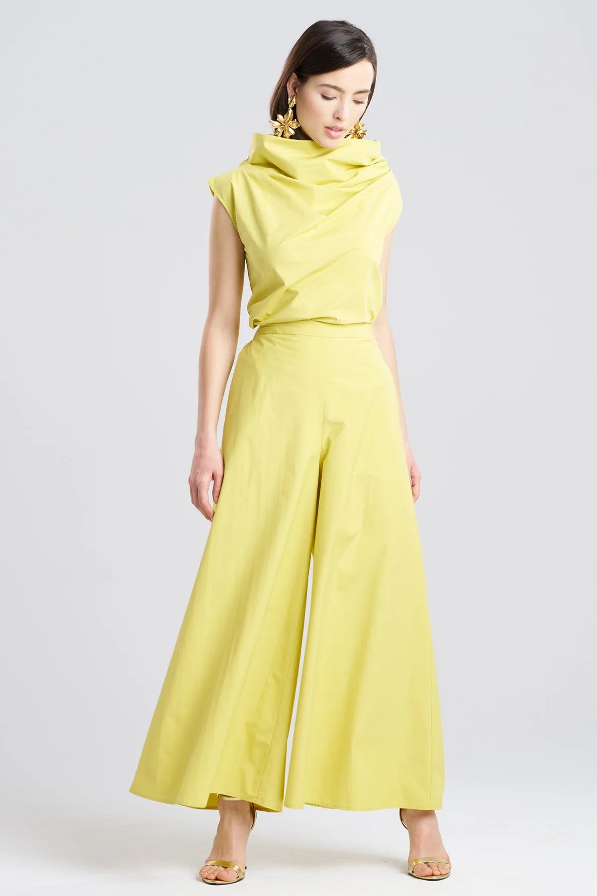 Tech Cotton Taffeta Palazzo Pants sold by Natori