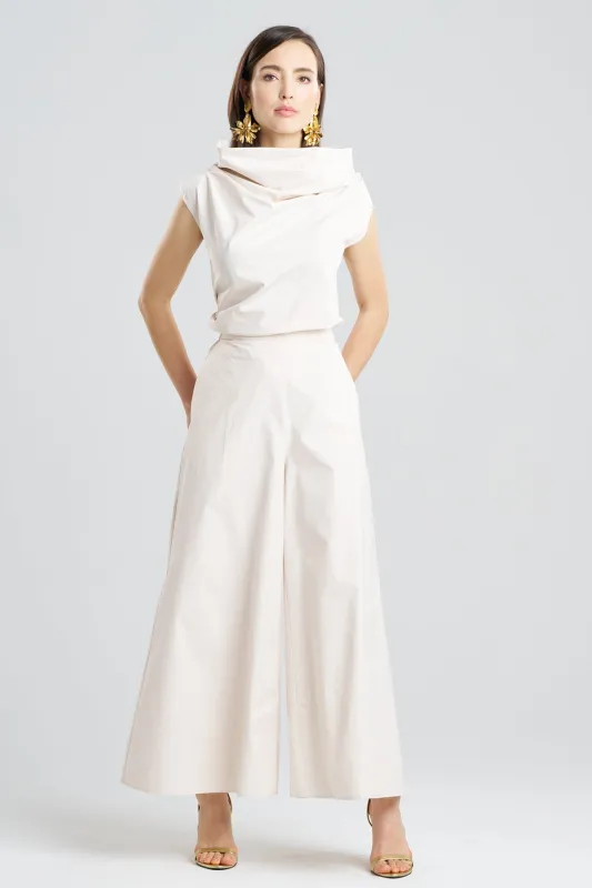 Tech Cotton Taffeta Palazzo Pants sold by Natori