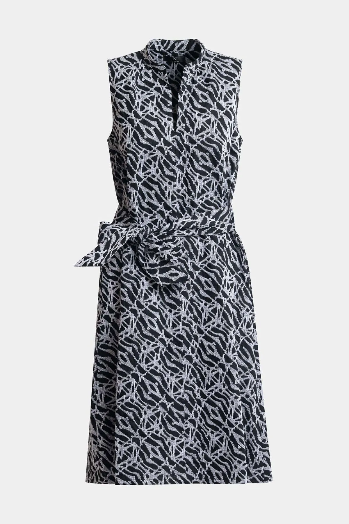 Geo Embroidered Cotton Poplin Mandarin Dress sold by Natori product image thumbnail 3