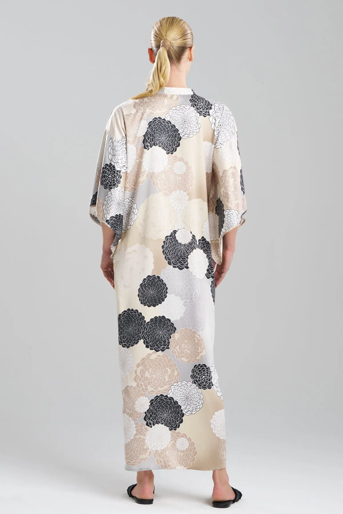 Botanic Melody Satin Mandarin Caftan sold by Natori product image thumbnail 2
