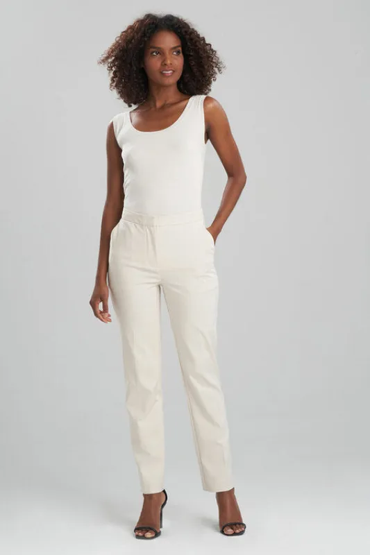Stretch Cotton Blend Tapered Pants sold by Natori