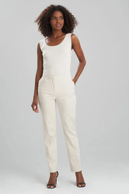 Stretch Cotton Blend Tapered Pants sold by Natori