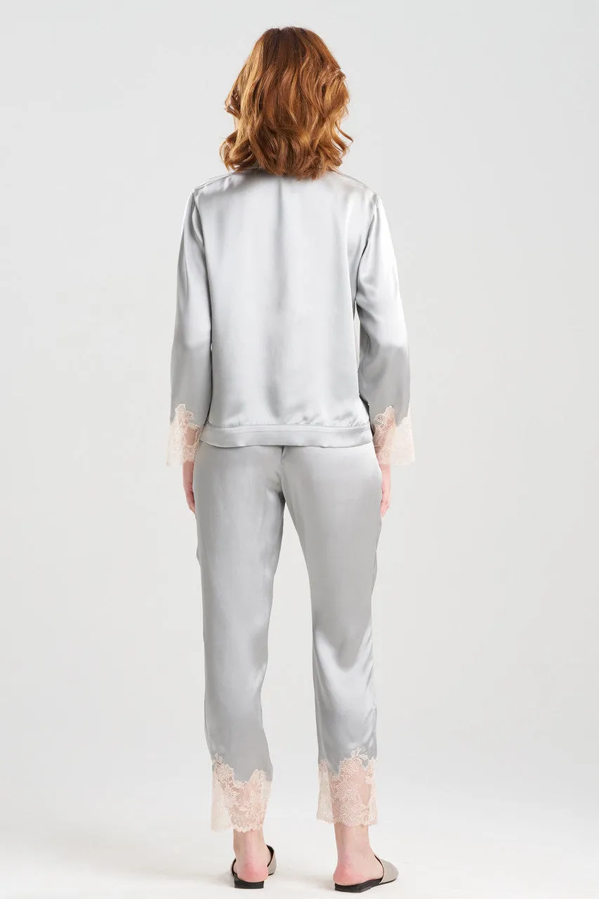 Lolita Lace Trim Silk Notch PJ sold by Natori product image thumbnail 2