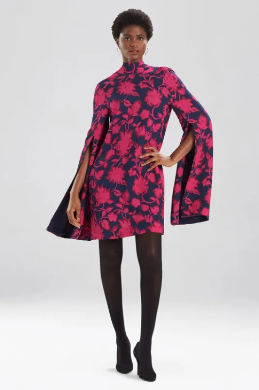 Ikebana Floral Cape Dress made by Natori