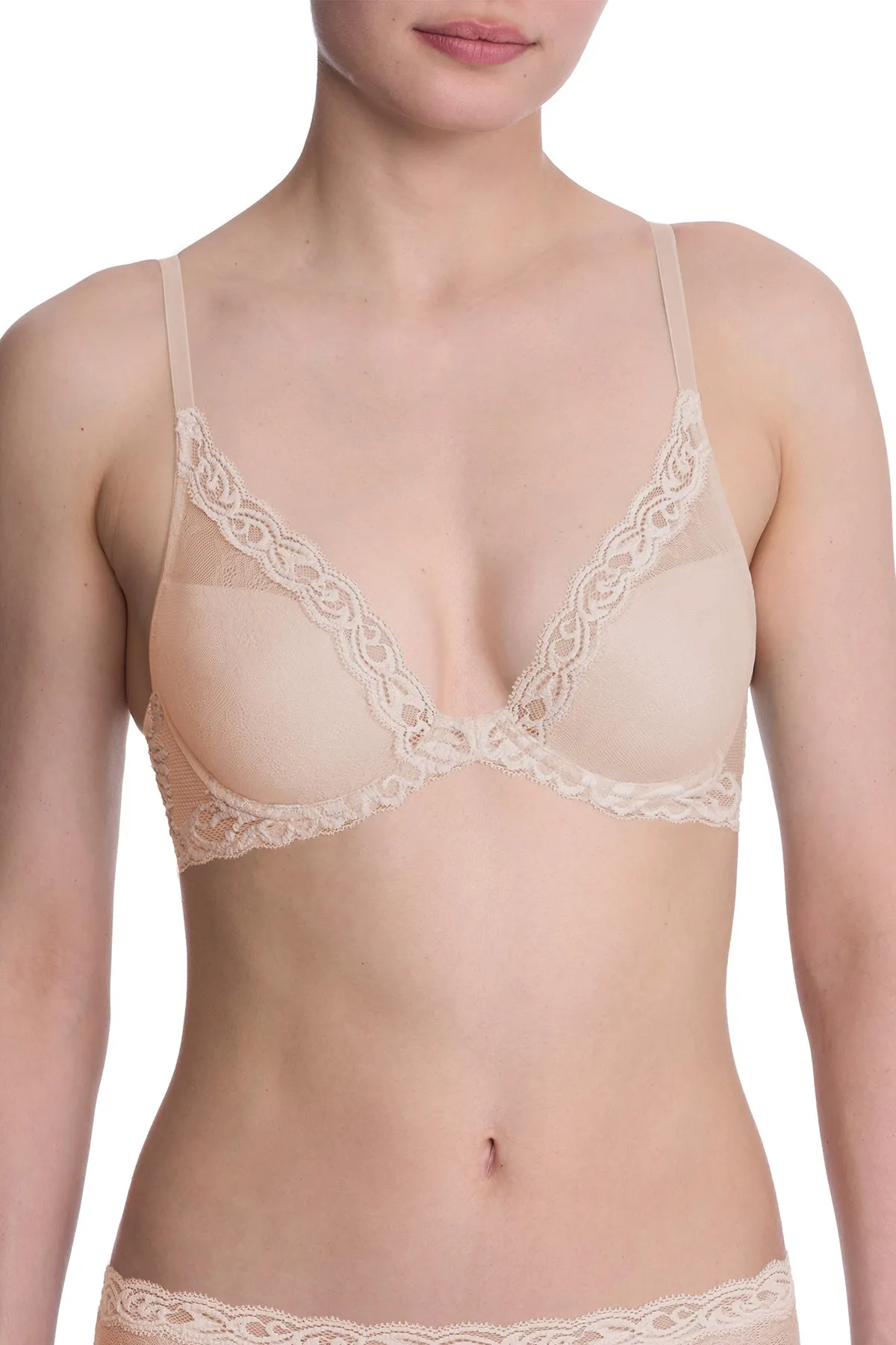 Feathers Plunge T-Shirt Bra sold by Natori