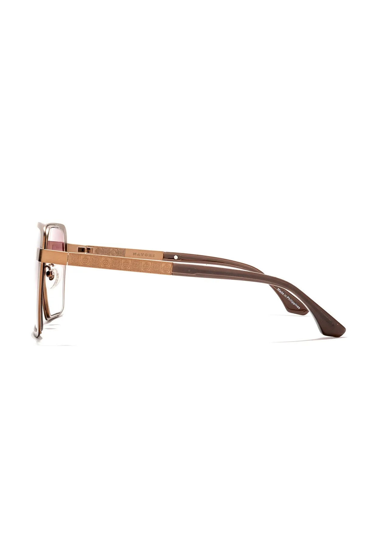 Kintsu Metal Rectangle Sunglasses sold by Natori product image thumbnail 3