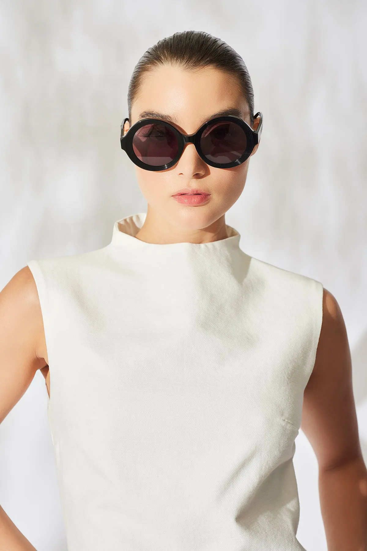 Nami Acetate Round Sunglasses sold by Natori product image thumbnail 4