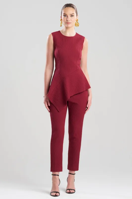 Textured Cotton Jacquard Asymmetric Top sold by Natori