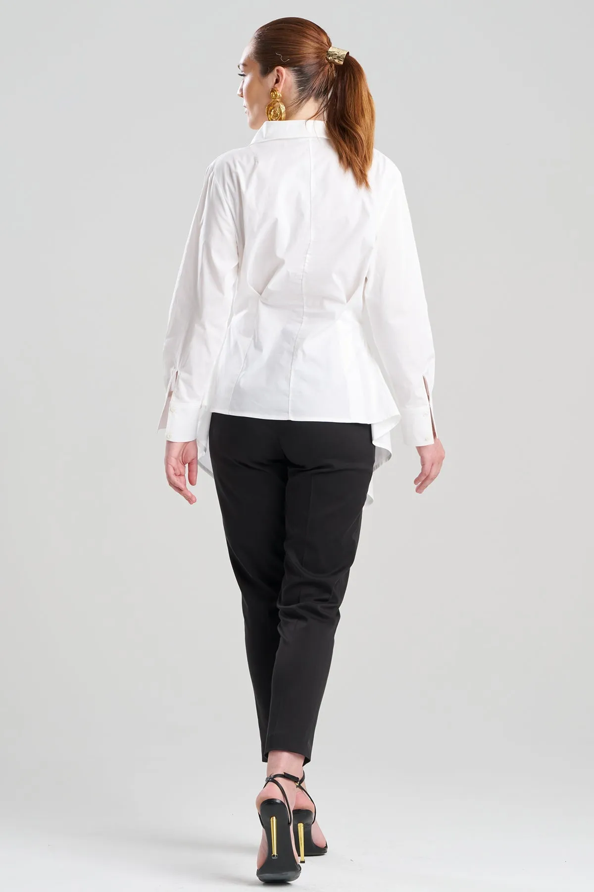 Cotton Poplin Handkerchief Hem Shirt sold by Natori product image thumbnail 2