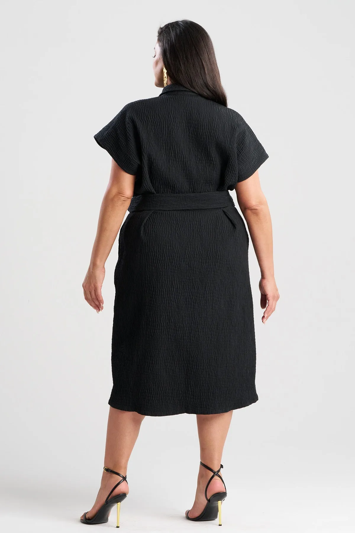 Textured Cotton Jacquard Shirtdress sold by Natori product image thumbnail 4