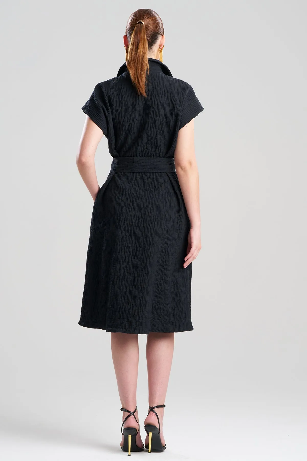 Textured Cotton Jacquard Shirtdress sold by Natori product image thumbnail 2