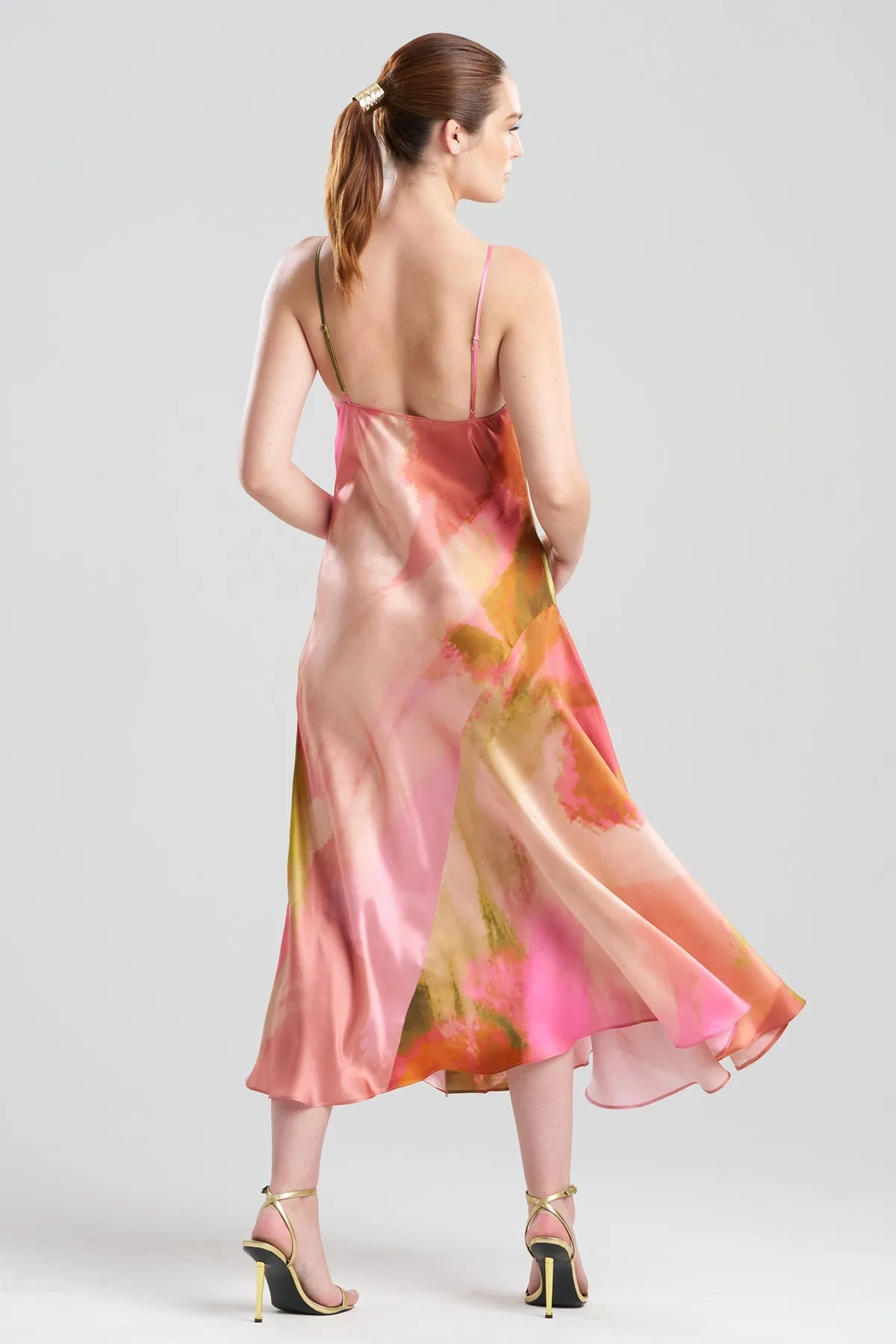 Brushstroke Silk Slip Dress sold by Natori product image thumbnail 2