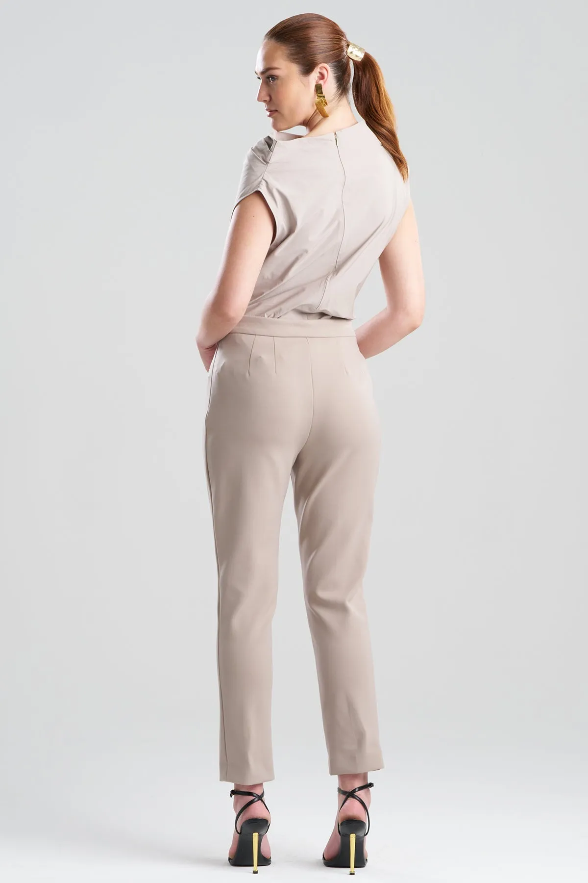 Techno Crepe Side Zip Ankle Pants sold by Natori product image thumbnail 2