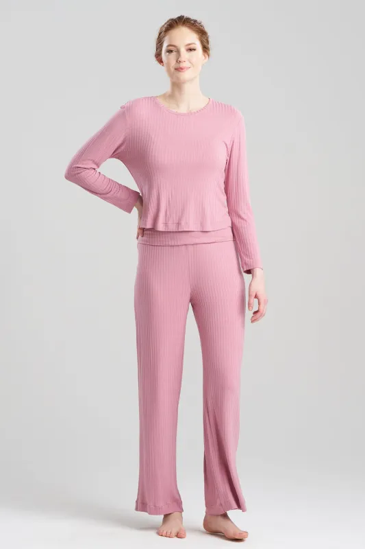 Skye Rib Ease Long Sleeve Top sold by Natori