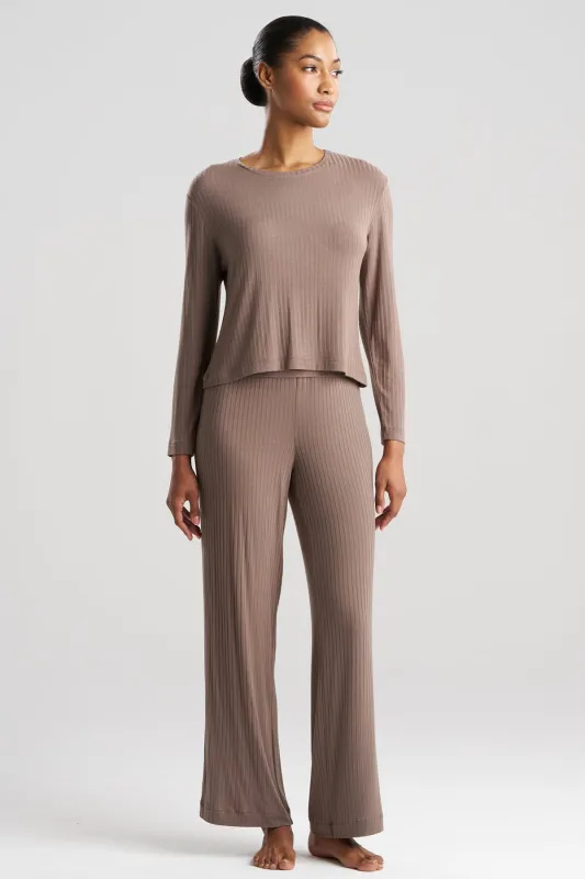 Skye Rib Ease Long Sleeve Top sold by Natori