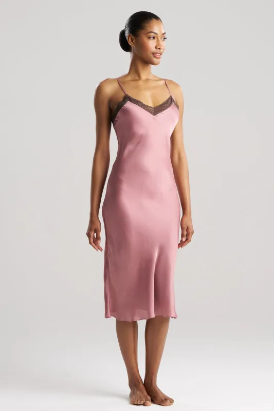 Ashley Icon Lace Slip Dress sold by Natori