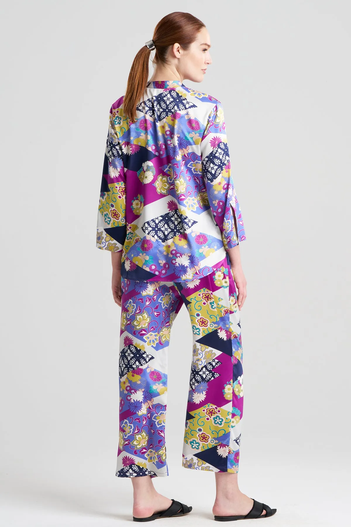 Deco Satin Long Sleeve PJ sold by Natori product image thumbnail 2