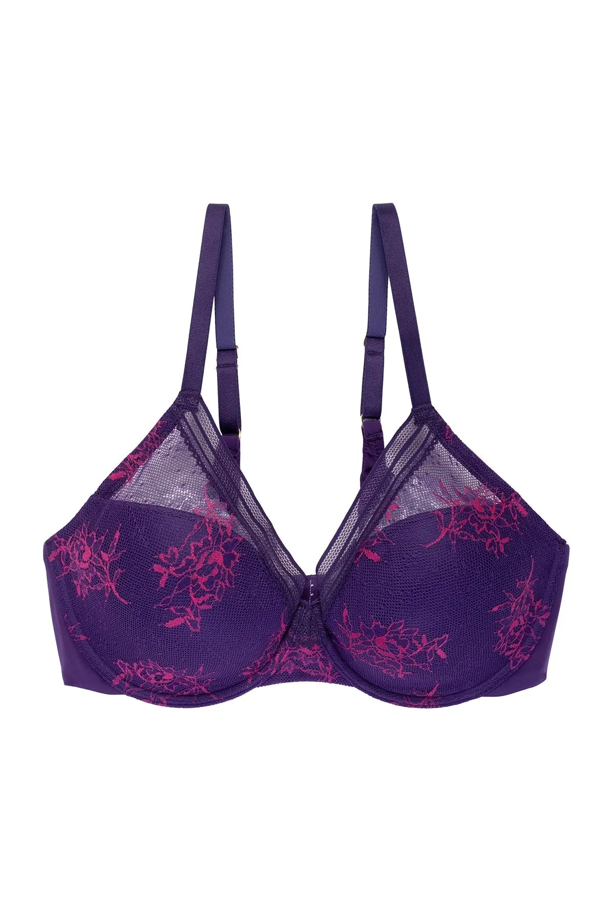 Love Lace Full Coverage Plunge T-Shirt Bra sold by Natori