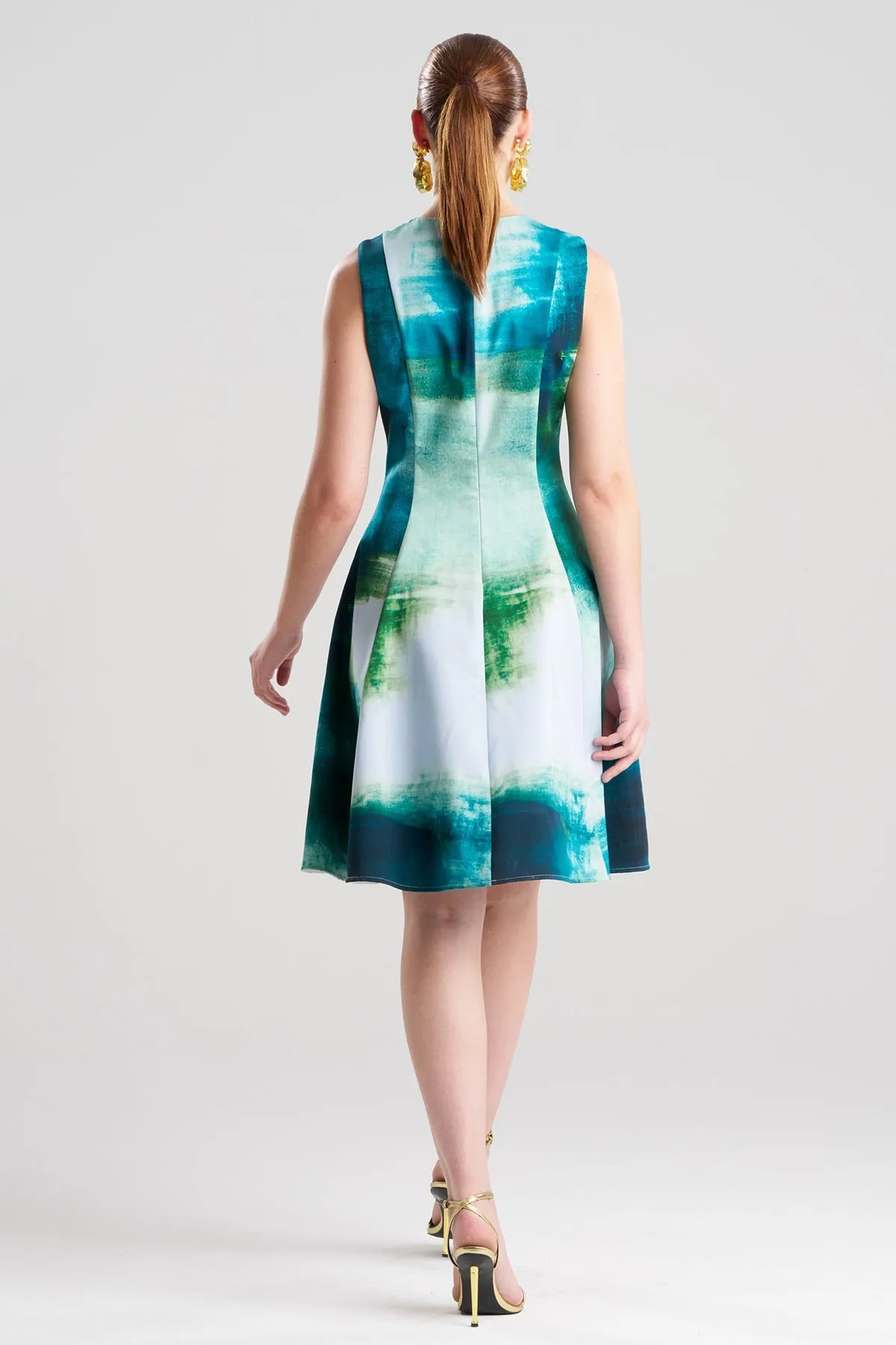 Hisui Cotton Chino Fit & Flare Dress sold by Natori product image thumbnail 2