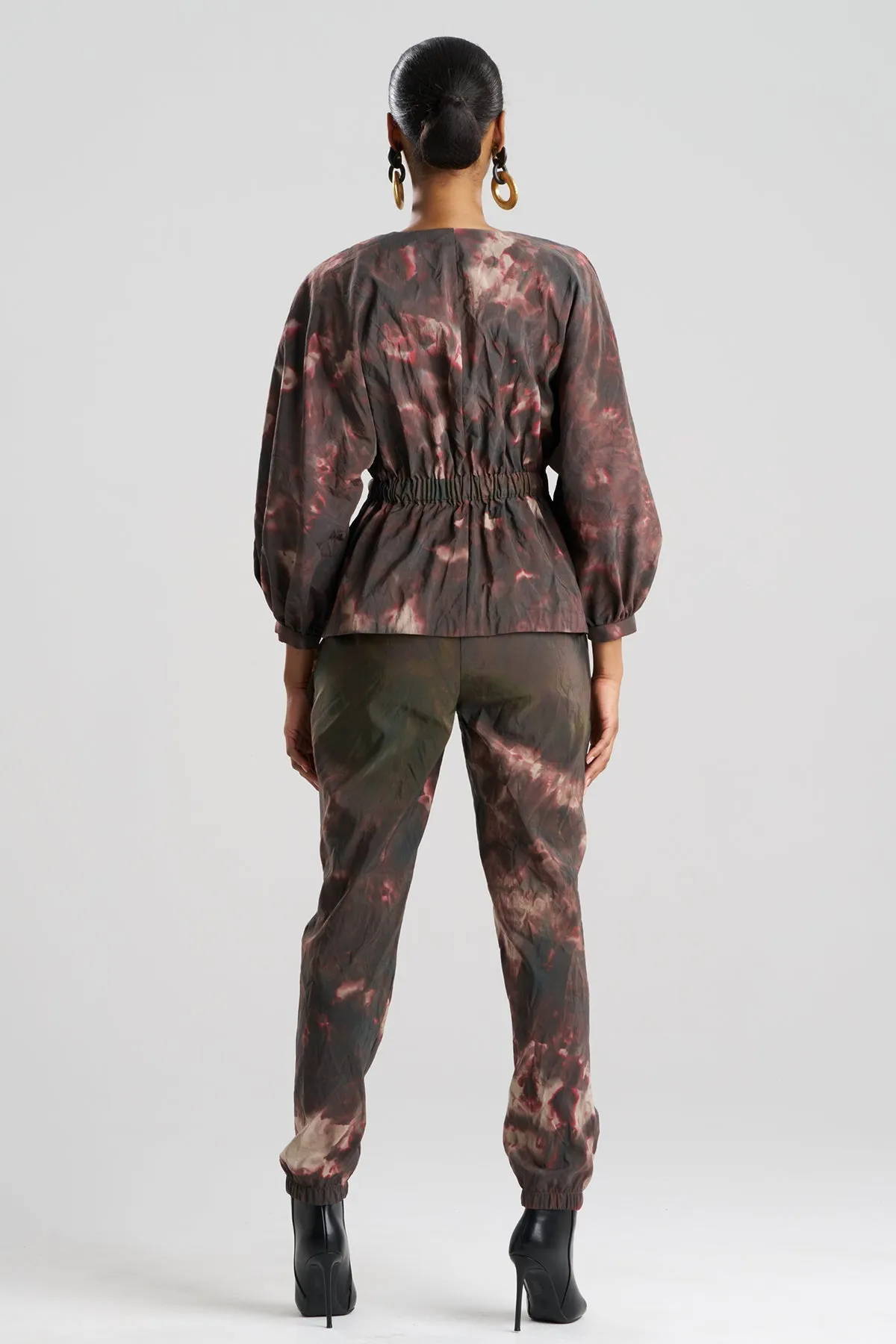 Niji Tie Dye Taffeta Voluminous Sleeve Jacket sold by Natori product image thumbnail 2