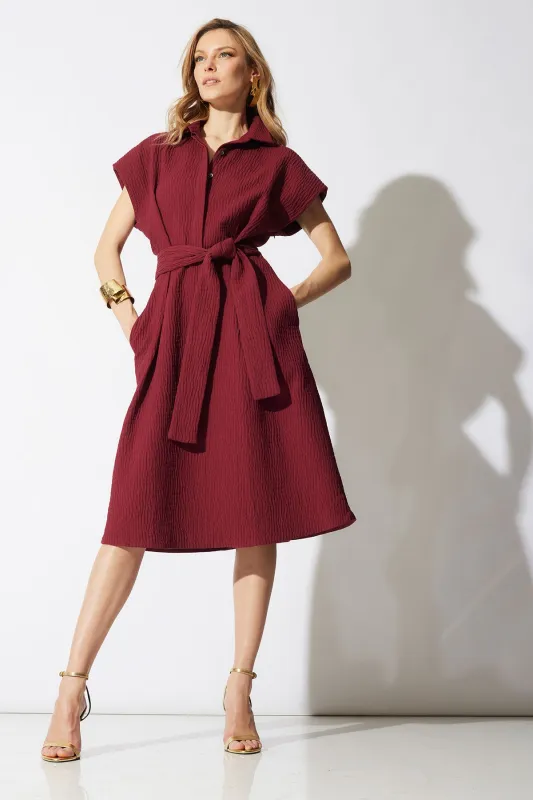 Textured Cotton Jacquard Shirtdress sold by Natori