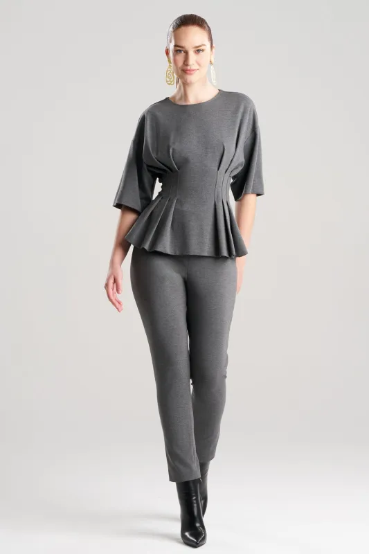 Compact Knit Pleat Release Top sold by Natori