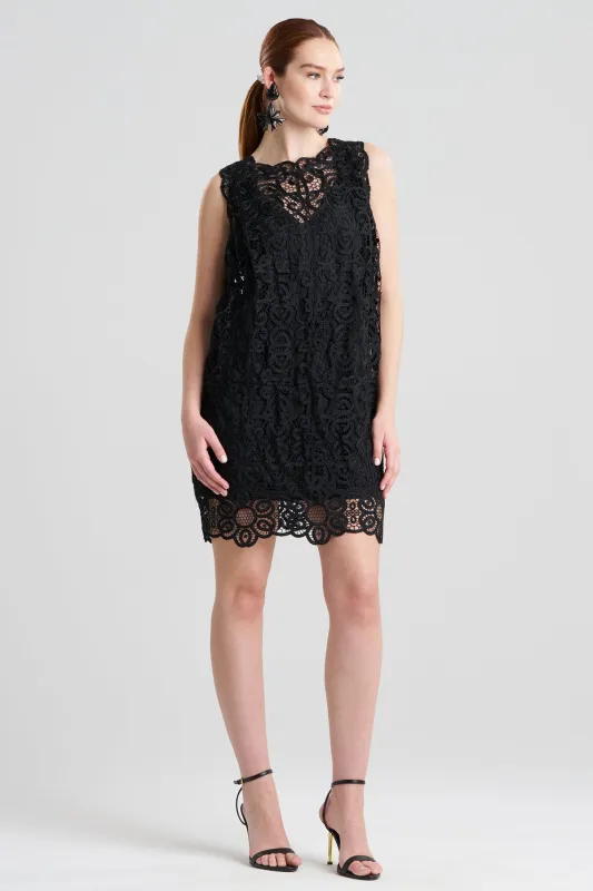 Raffia Lace Shift Dress sold by Natori