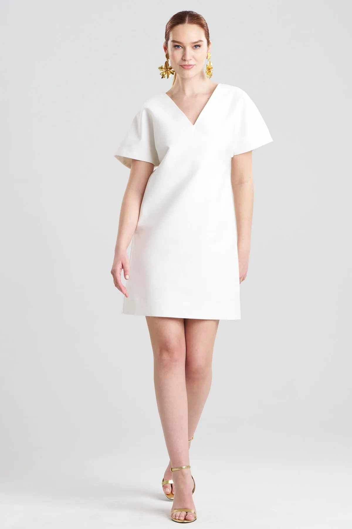 Canvas Cotton Short Sleeve Sheath Dress sold by Natori