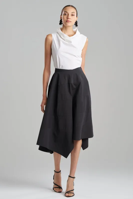 Tech Cotton Taffeta Origami Spiral Skirt sold by Natori