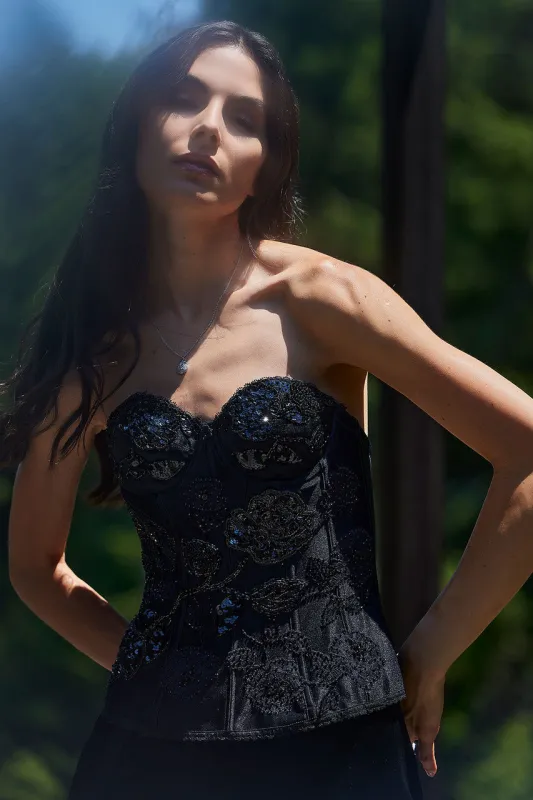 Floral Beaded Corset sold by Natori