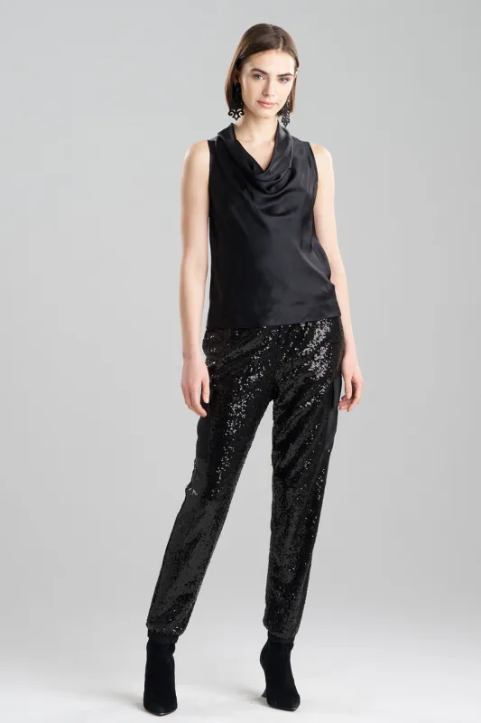 Silk Charmeuse Funnel Top sold by Natori