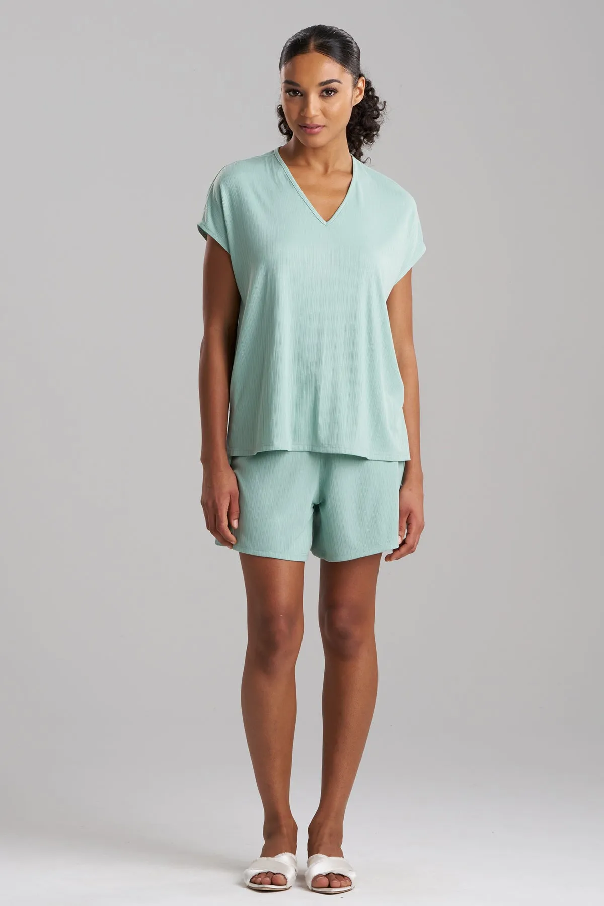 Soothe Rib T-Shirt Short Set sold by Natori product image thumbnail 3