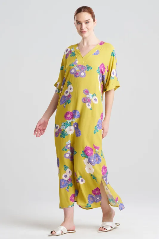 Kiku Challis Dolman Sleeve Caftan sold by Natori