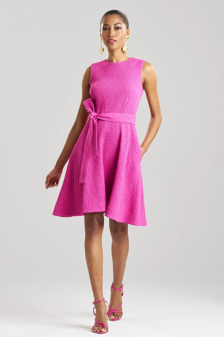 Textured Cotton Jacquard Sleeveless Dress sold by Natori