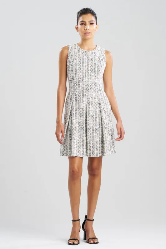 Tweed Pleated Dress sold by Natori