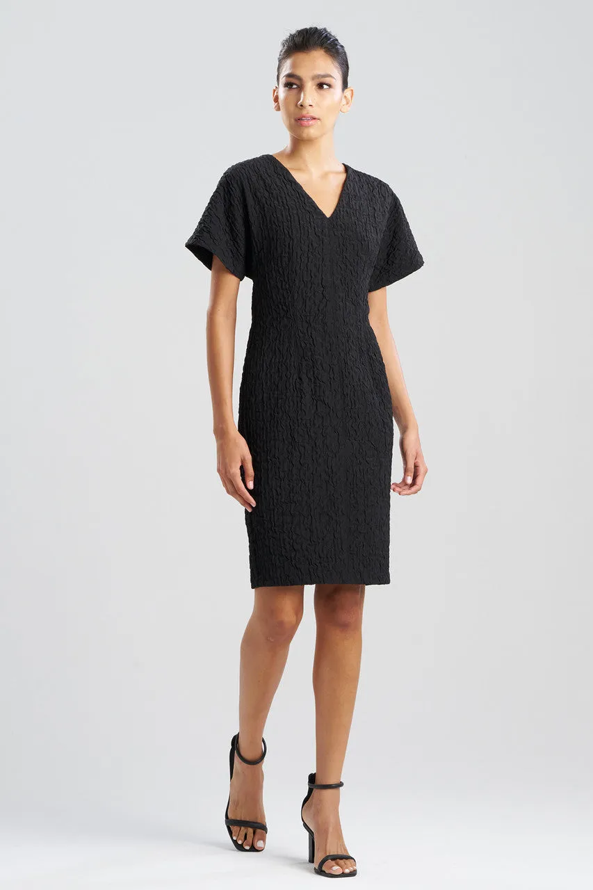Crinkle Jacquard Dolman Dress sold by Natori