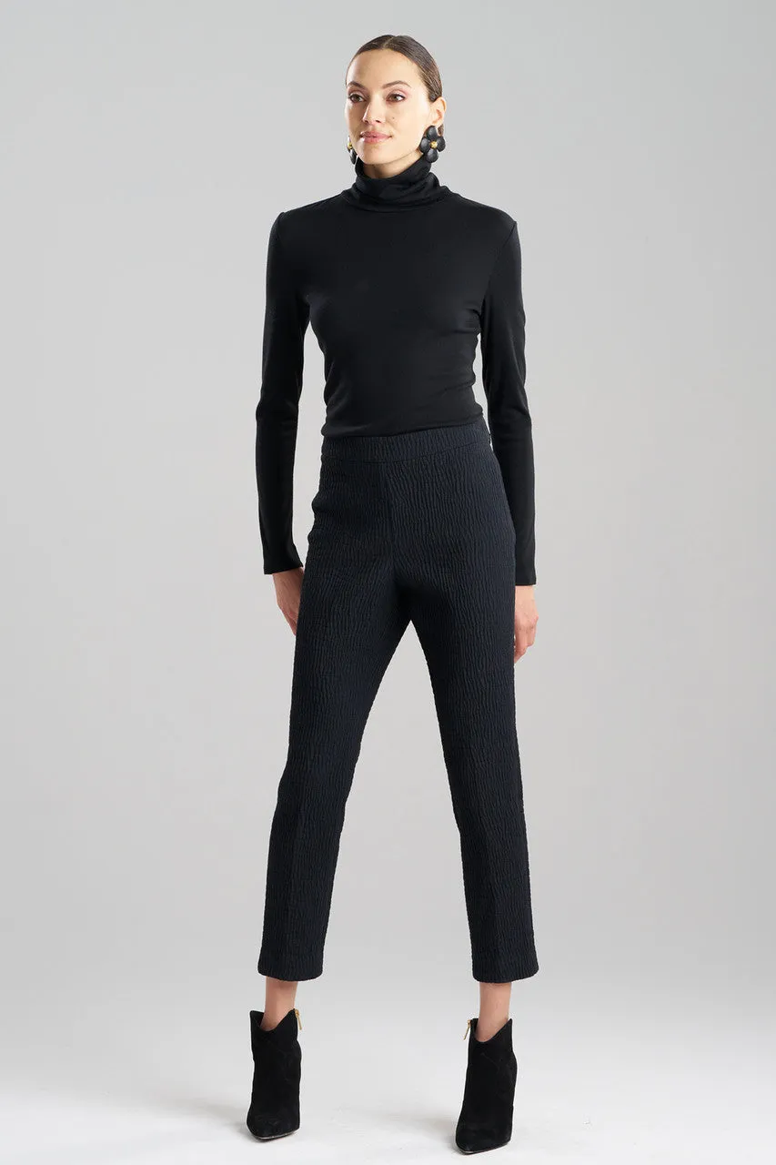 Textured Cotton Jacquard Ankle Pants sold by Natori product image thumbnail 4