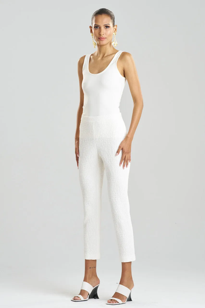 Textured Cotton Jacquard Ankle Pants sold by Natori product image thumbnail 3