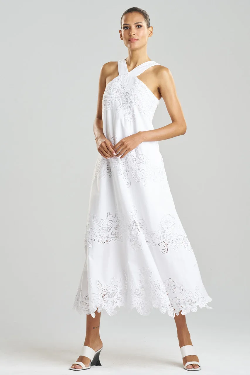 Madeira Cutwork Embroidered Halter Dress sold by Natori