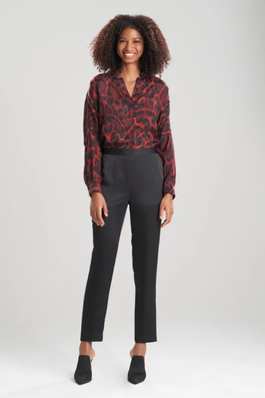 Luxe Charmeuse Pull On Tapered Pants sold by Natori
