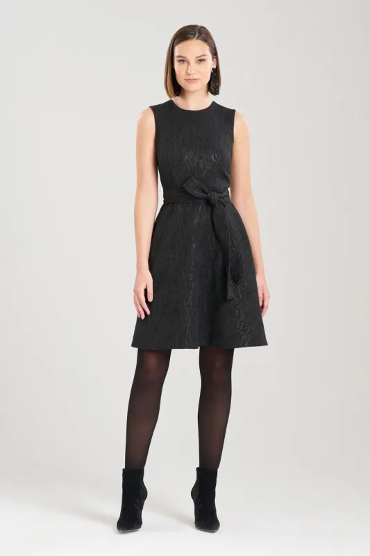 Metallic Jacquard Fit & Flare Dress sold by Natori