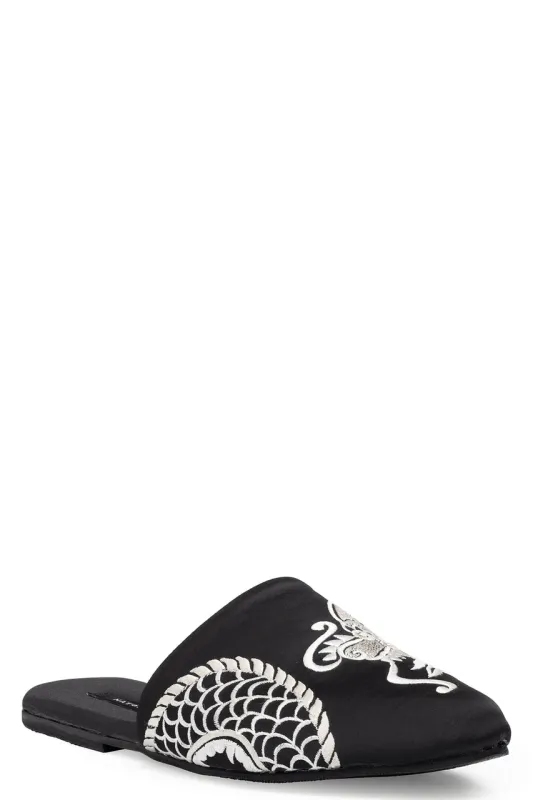 Dragon Embroidered Luxe Charmeuse Slide sold by Natori